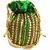 Green floral motif Designer potli