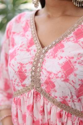 White block print pure cotton salwar 2