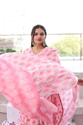 White block print pure cotton salwar 3