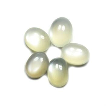 Natural White Moonstone at Wholesale Rate 8.25 Ratti 7.5 Carat Oval Shape चंद्रकांत Loose Gemstone Rashi Ratan 1 Pcs 2