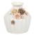 Handcrafted White Ceramic Flower Vase