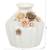 Handcrafted White Ceramic Flower Vase