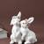 Kissing Couple Bunny Ceramic Showpiece