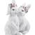 Kissing Couple Bunny Ceramic Showpiece