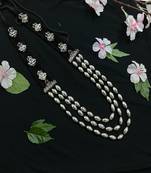 Dholki Necklace with Laxmi Motifs