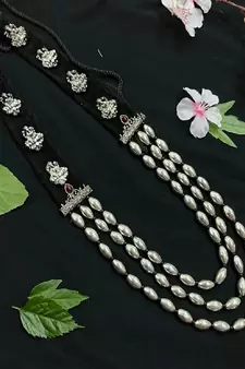 Dholki Necklace with Laxmi Motifs