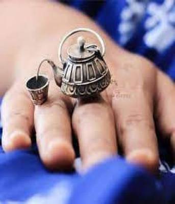 Silver Look Kettle Ring 3
