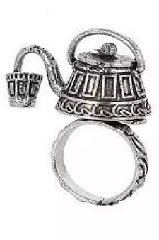 Silver Look Kettle Ring