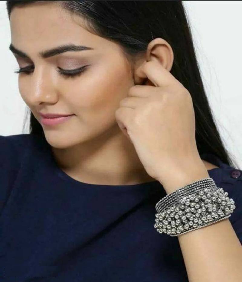 Ghungroo Hand Cuff Kada Bracelet