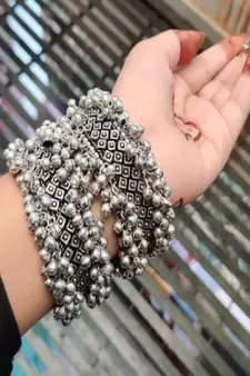 Ghunghroo Kada with Ring