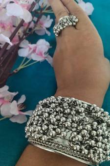 GHUNGROO BRACELET WITH RING
