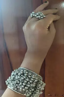 GHUNGROO BRACELET WITH RING