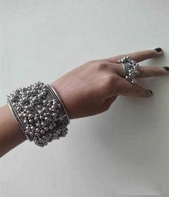 GHUNGROO BRACELET WITH RING 3