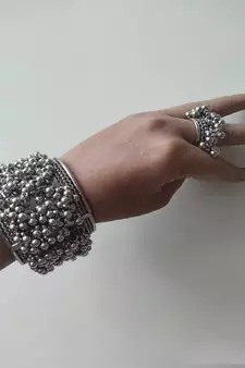 GHUNGROO BRACELET WITH RING