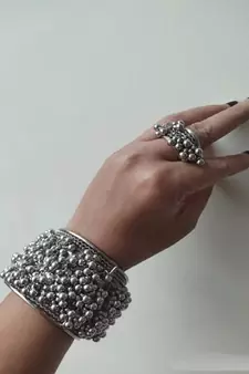 GHUNGROO BRACELET WITH RING