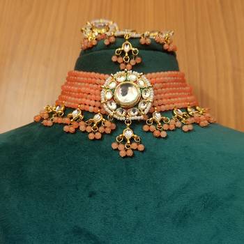 Orange necklace-sets 2