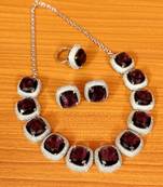Purple necklace-sets