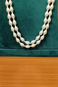 White necklaces