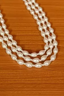 White necklaces