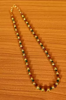 Gold necklaces