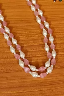 Pink necklaces