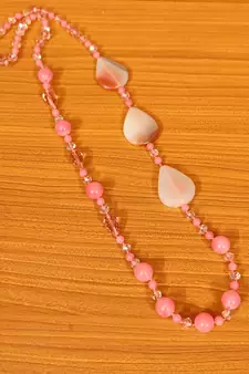 Pink necklaces