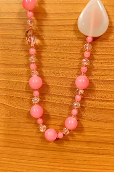 Pink necklaces