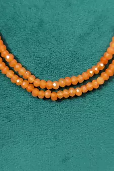 Orange necklaces