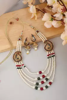 White pearl jewellery