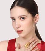 Gold cubic zirconia rings