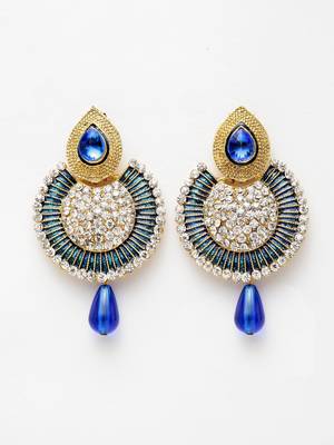 Blue cubic zirconia earrings 4