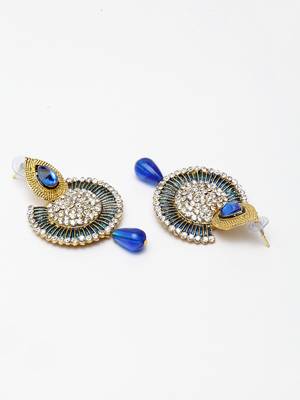 Blue cubic zirconia earrings 5