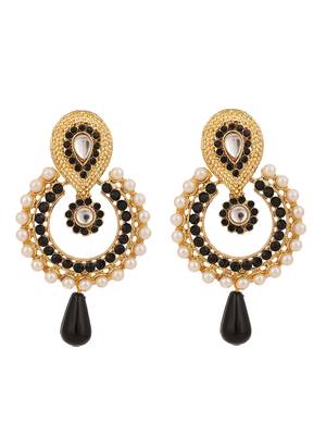 Black cubic zirconia earrings 2