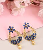 Blue cubic zirconia earrings