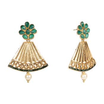 Green cubic zirconia earrings 3
