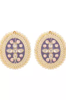 Blue cubic zirconia earrings