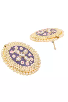 Blue cubic zirconia earrings