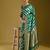 Olive & Gold Satin Paisley Zari with Beautiful Leheriya Banarasi Saree