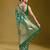 Olive & Gold Satin Paisley Zari with Beautiful Leheriya Banarasi Saree