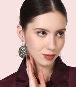 Black cubic zirconia earrings