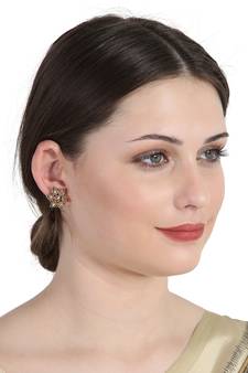 Gold cubic zirconia earrings