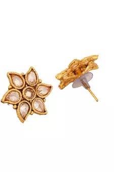 Gold cubic zirconia earrings