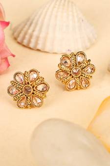 Gold cubic zirconia earrings
