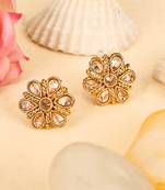 Gold cubic zirconia earrings