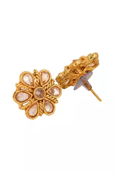 Gold cubic zirconia earrings