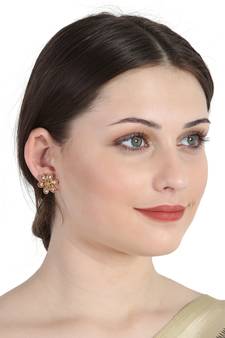 Gold cubic zirconia earrings