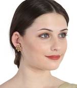 Gold cubic zirconia earrings