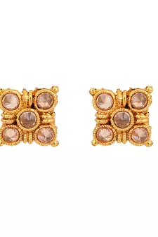 Gold cubic zirconia earrings