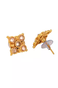 Gold cubic zirconia earrings
