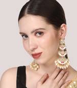 Red cubic zirconia earrings